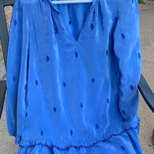 Zara Sky Blue Blouse
